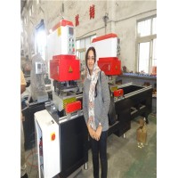 Seamless welding machine for pvc window and door